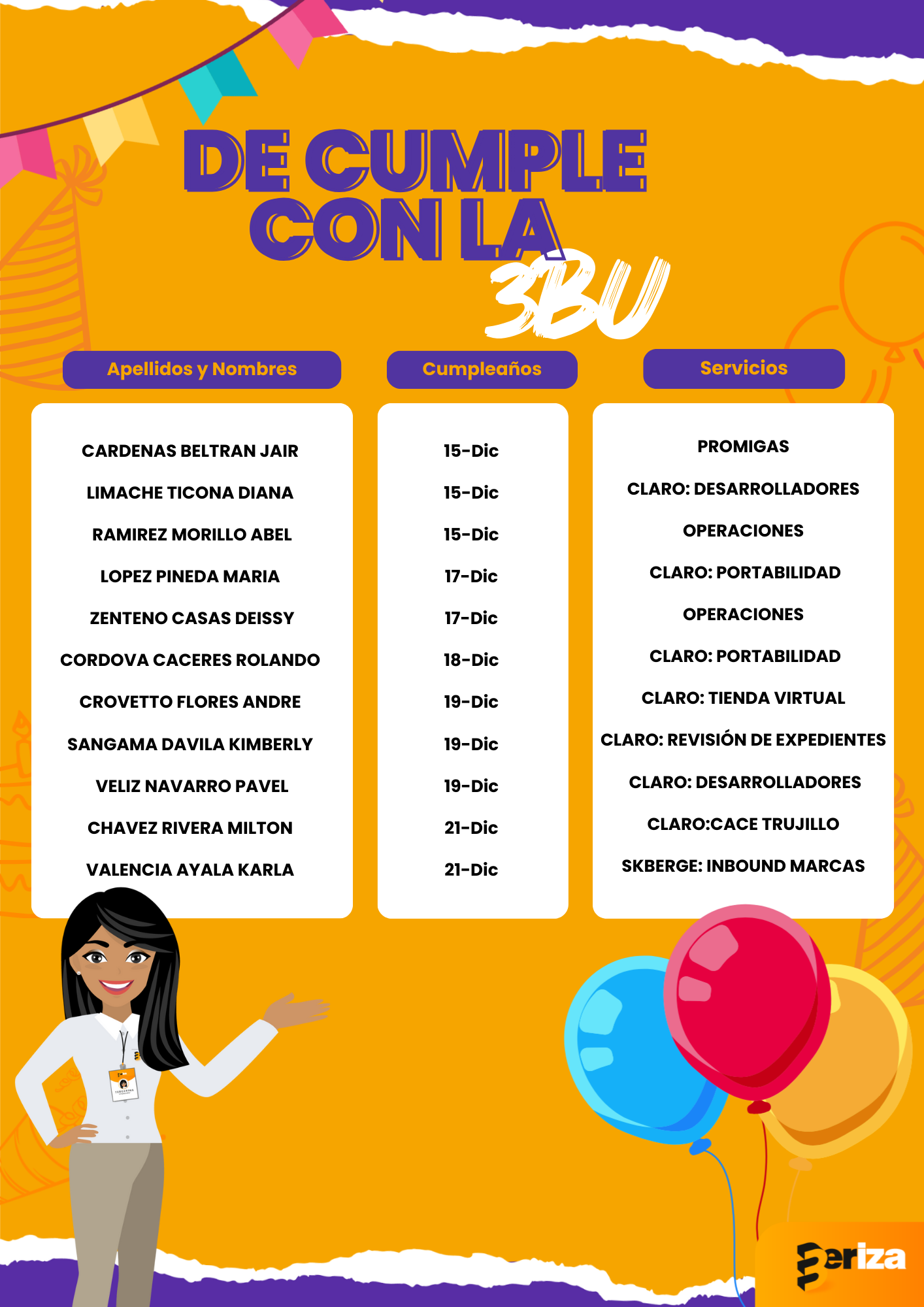 ¡Feliz día compañer@s! 🥳🎊🎉